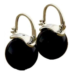 KATE SPADE NEW YORK ♠️ jet black pearl drop earrings